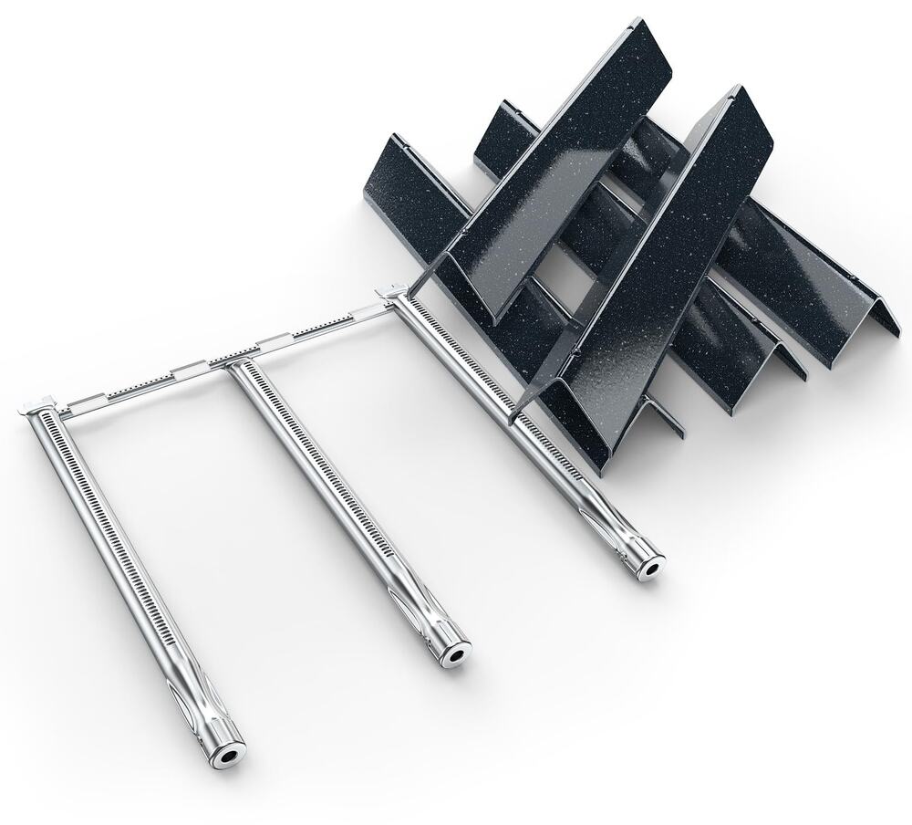Spirit E310 Grill Parts Replacement Kit, 7636 Flavorizer Bars & 69787 Burner Tub